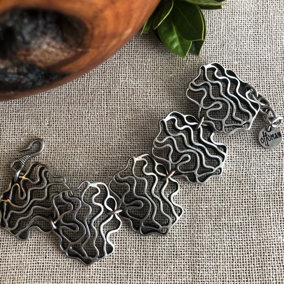 Vintage Jewelry - Vintage Ottoman Silver Link Bracelet